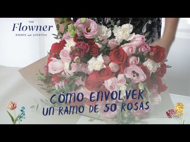 Tutorial, Como hacer un ramo de 50 rosas, Ramo Buchón, Decoración de Ramo  Eterno