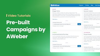 How to Use Pre-Built Automated Email Campaigns