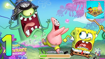 Spongebob Adventure : in a jam - first gameplay walktrough - part 1 (android)