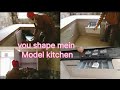 U shape mein Model kitchen interior design #woodworking #interiordesign @vipwoodwork