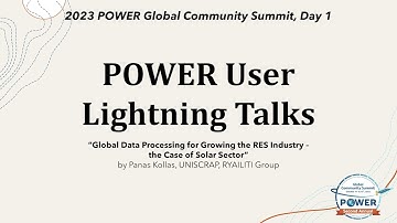 2023 POWER GloCo,  Day 1: User Lightning Talks, Panas Kollas from UNISCRAP