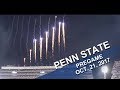 Penn State Blue Band Whiteout Pregame Show - with fireworks.  Oct.  21, 2017.