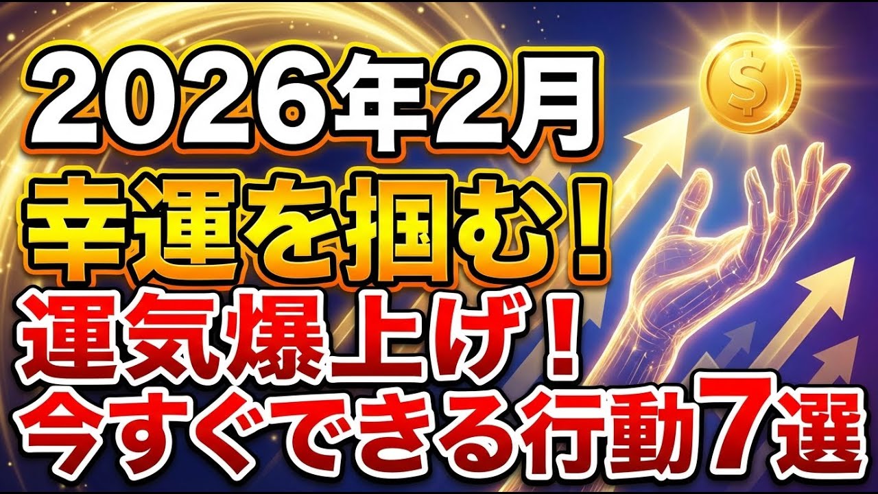 【2026年2月22日～28日】今週の開運アクションで幸運を引き寄せ！不安を解消し成長する7日間