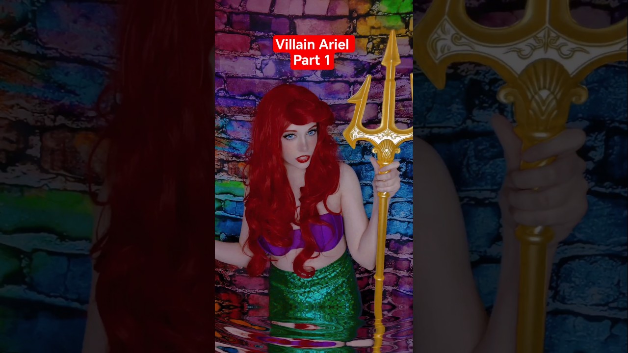 Get in the water Part 1 | Villain Ariel #cosplay #shorts #disney #thelittlemermaid