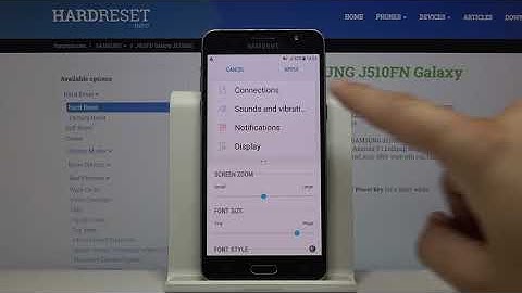 How to Make The Font Size Bigger on SAMSUNG GALAXY J5 (2016)
