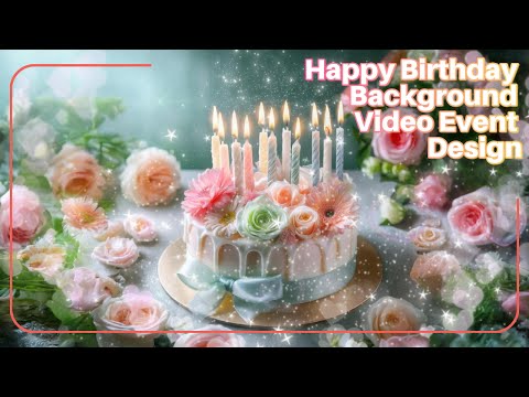Happy Birthday Background Video Birthday Ambience /Birthday Display stars twinkle 1hour No music 726