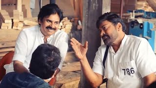 Chiranjeevi \& Pawan Kalyan Visit Each Other’s Film Sets | Bheemla Nayak | Godfather | Manastars