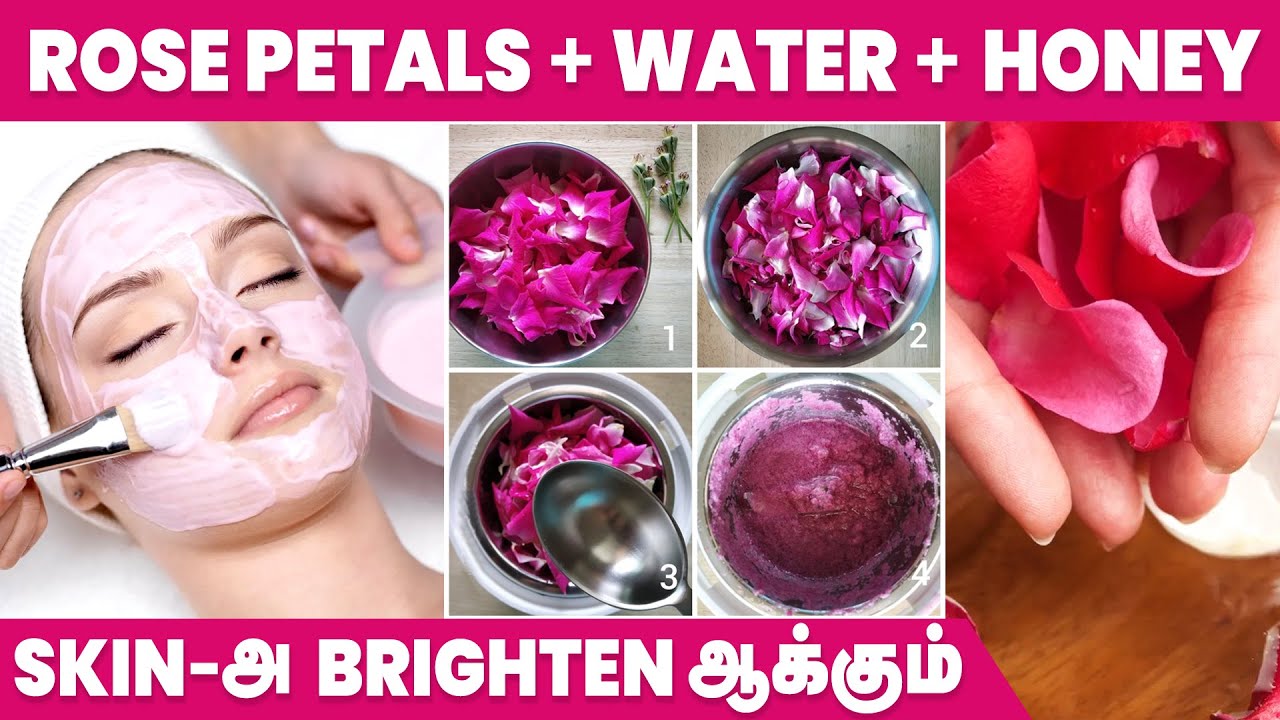 DIY Rose Petals Face Pack 😍 Homemade Face Pack 😎 YouTube