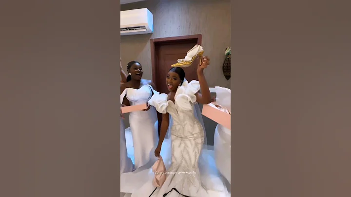 🥰Awwww... So lovely as bride and groom exchange gifts🤗💞. #wedding #viral#shorts#love#couple