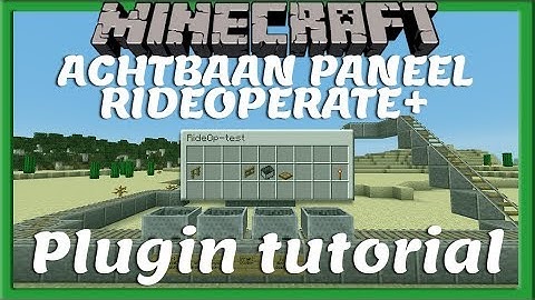 RIDEOPERATE+ PLUGIN || Tutorial [Nederlands/Dutch]