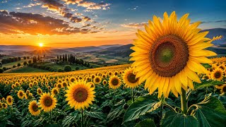     Sunflower Aesthetic 🌻 | Dreamy Golden Hour 4K TV Wallpaper screenshot 5