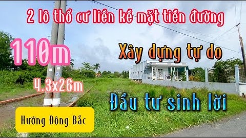 Đất Cần Giuộc Giá Rẻ| 2 lô liền kề mặt tiền đường nhựa giá kinh doanh.