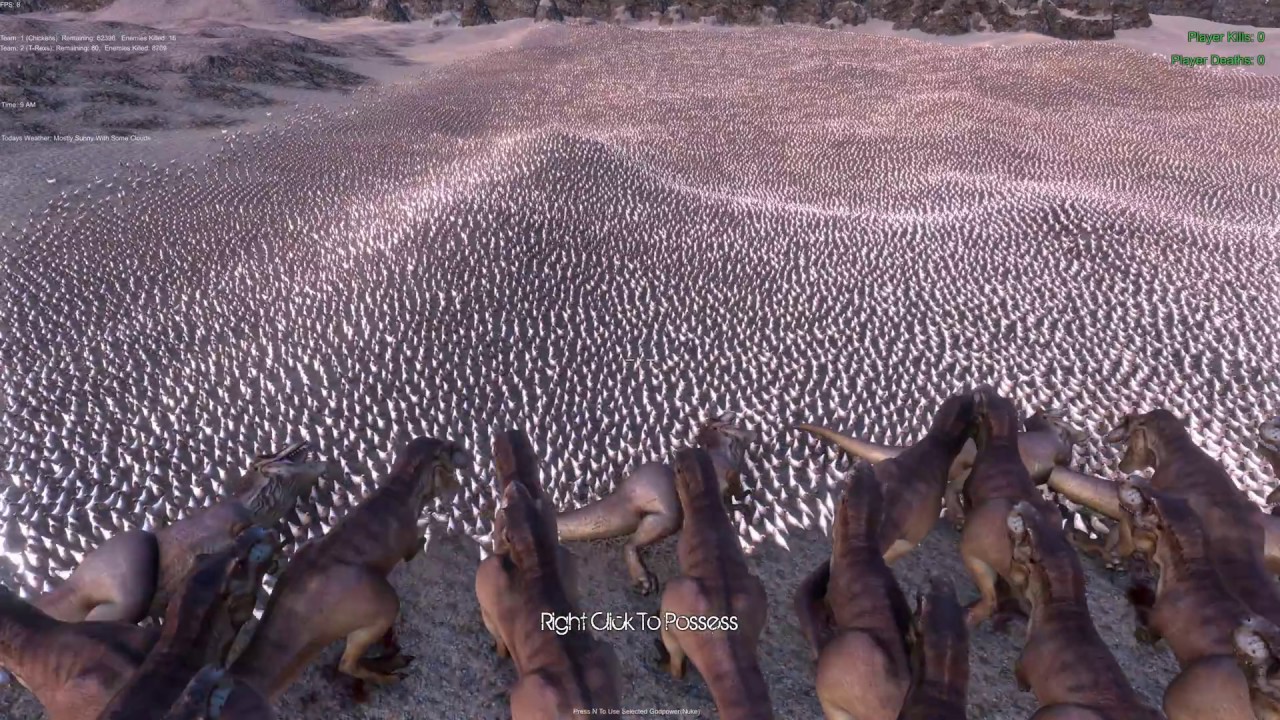 666666 Chickens vs 100 T-Rex ULTIMATE EPIC BATTLE SIMULATOR