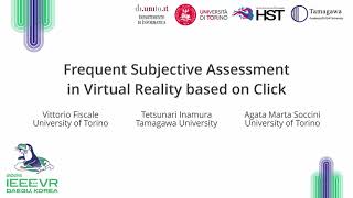 IEEE VR 2026 Poster - Frequent Subjective Assessment in Virtual Reality based on Click