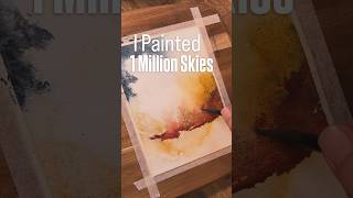 I painted 1 million skies…you should too. #watercolor #arttips