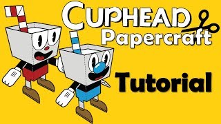 Cuphead and Mugman Papercraft Tutorial