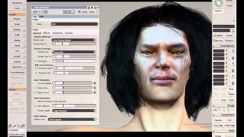 Simulation: Hair shader: volume vs. geometry
