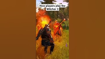 How the Developers want us to play Witcher 3VS how we play #gaming