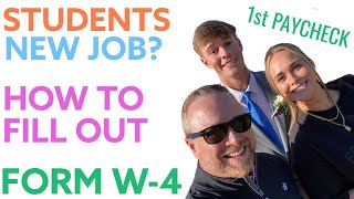 Form W4 2021 How To Fill Out W4 For Teenager Fast Irs Employees Withholding Certificate W4 Form