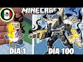 Sobreviví 100 DÍAS como un TALADRO ASESINO en Minecraft HARDCORE!