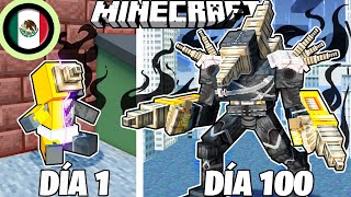 Sobreviví 100 DÍAS como un TALADRO ASESINO en Minecraft HARDCORE!