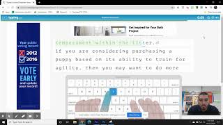 Beginner Assessment on Typing.com