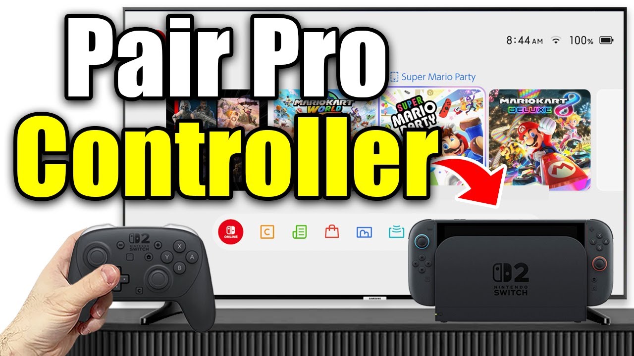 How To Connect Nintendo Switch 2 Pro Controller Wirelessly - YouTube