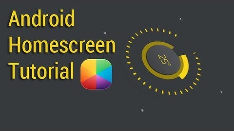Dark Yellow (by GaRyArTs)- Android Homescreen Tutorial