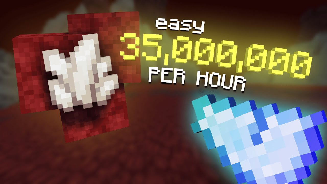Mining QUARTZ is an EASY 35M per HOUR Hypixel Skyblock YouTube