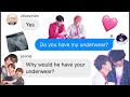 bts texts- tHe OnE wErE jIkOoK gEtS eXpOsEd