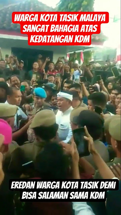 warga kota tasik malaya bahagia atas datang nya kdm#kdmtasikmalaya#tasikmalaya