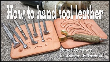 Leather tooling basics tutorial for beginners with Craftools and other select #leathercraft tools