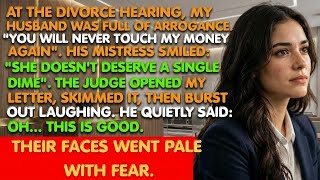 At Our Divorce Hearing, My Husband Mocked Me — Then The Judge Read My Letter And Laughed