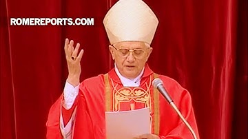 Đức Benedicto XVI: “Lạy Chúa, xin Chúa đừng chọn con”