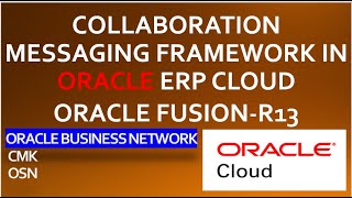 Collaboration messaging Framework in Oracle ERP Cloud|CMK|Oracle Business Network|OSN|Oracle Fusion