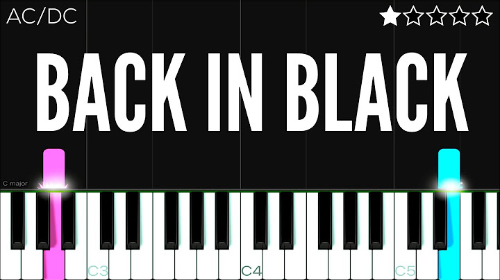Back in Black Piano version - Piano performance video thumbnail