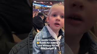 J.T. Miller’s daughter reacting to the Vancouver crowd chanting his name