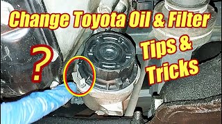 Change Toyota Oil and Filter 2012 - 2017 Prius V