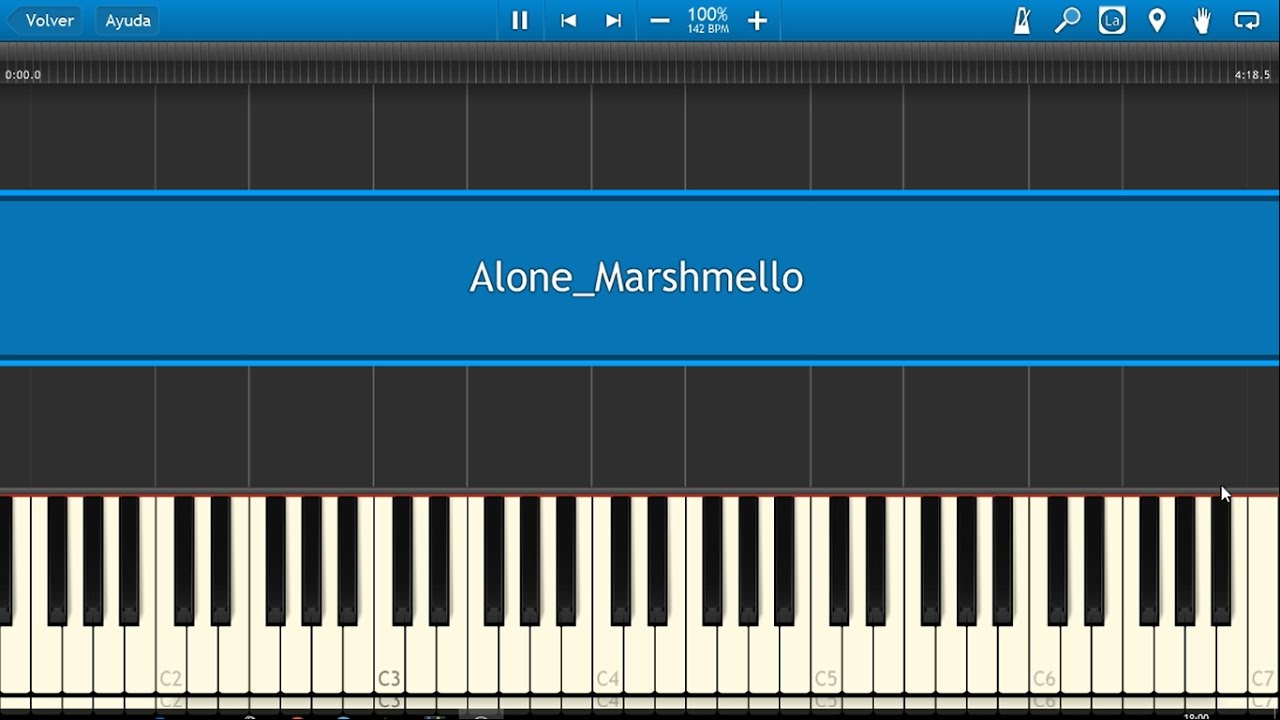 Marshmello Alone Piano Cover YouTube
