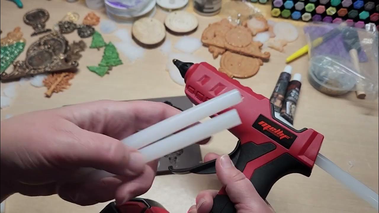 Cordless Hot Melt Glue Gun w/ 30 Sticks Hobby Craft DIY for Milwaukee  Battery