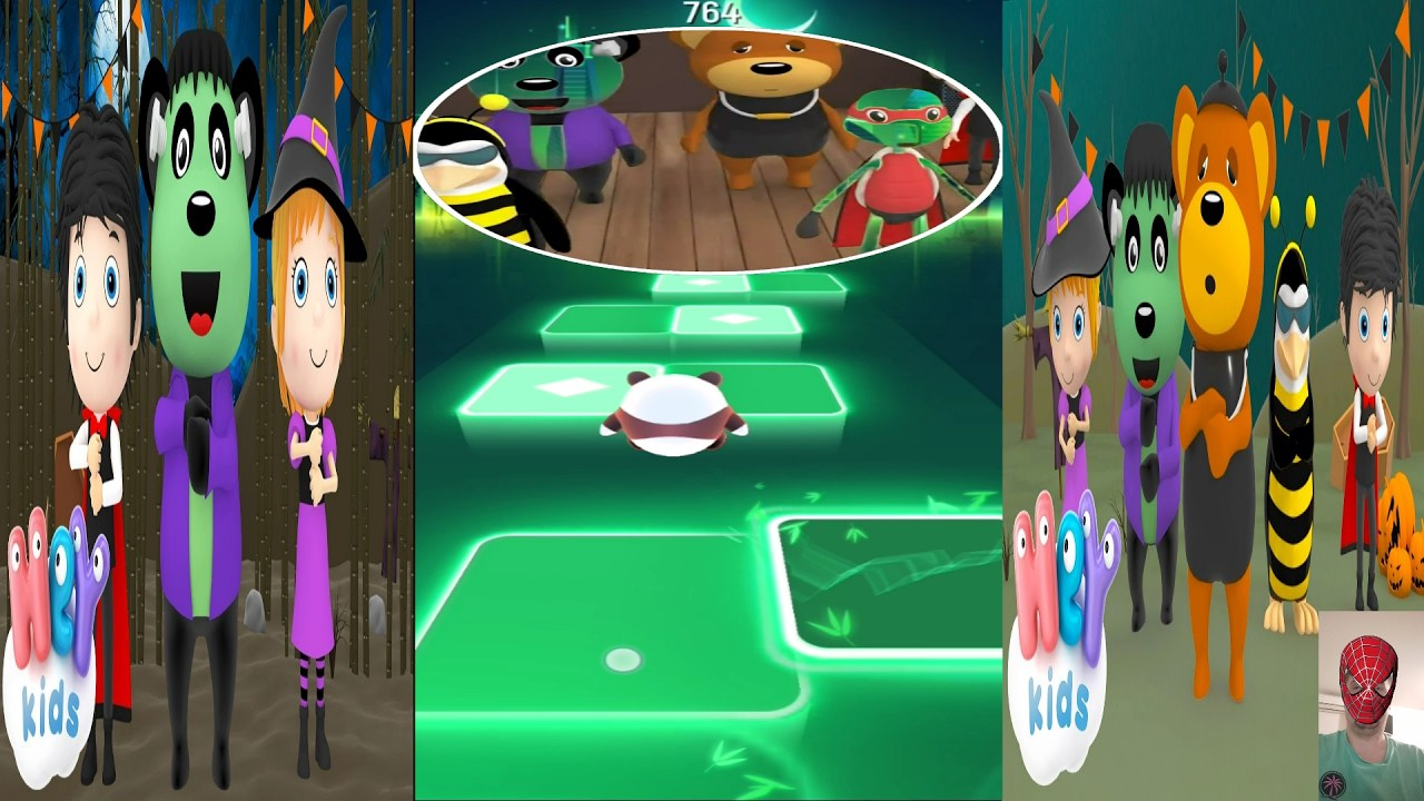 Aram Sam Sam It's Halloween Tiles Hop MK Puzzle