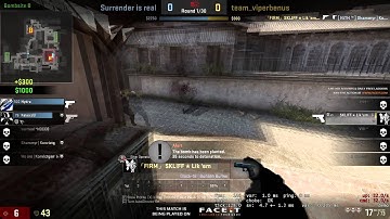 CS:GO Global elite pistol glock clutch 1v5