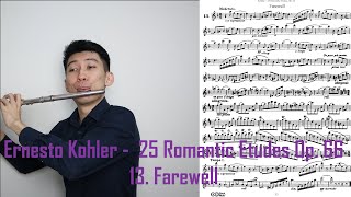 E. Kohler - 25 Romantic Etudes Op. 66 13. Farewell