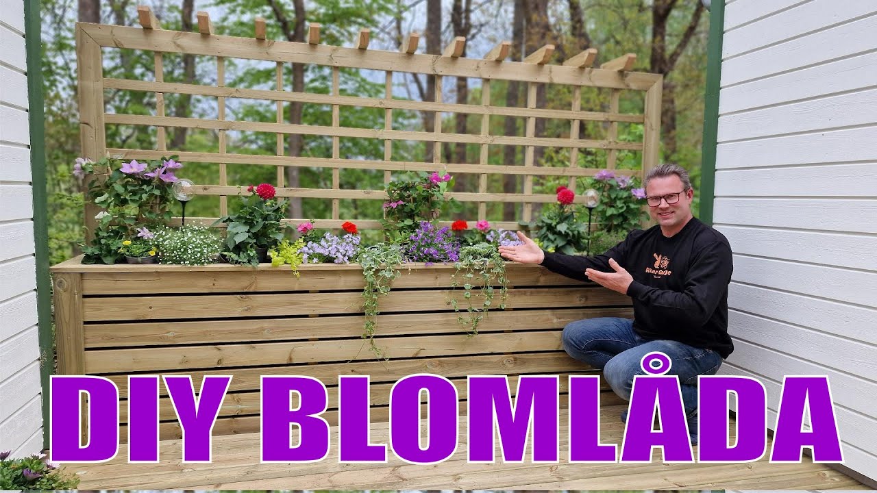 BYGGER STOR BLOMSTERLÅDA