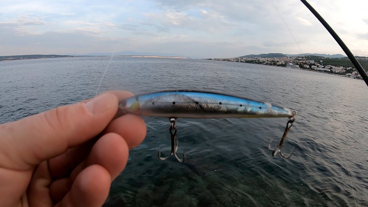 Shore fishing for mackerel on Savagear Prey 95 YouTube