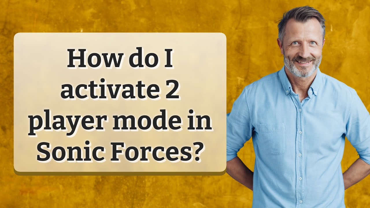 How do I activate 2 player mode in Sonic Forces? - YouTube