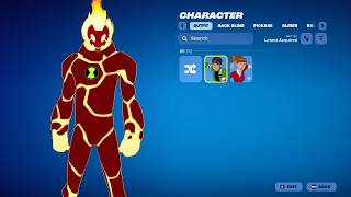 BEN 10 FORTNITE SKINS SHOWCASE