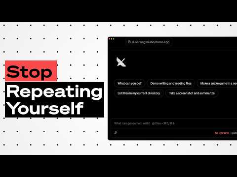Stop Explaining Your Code to AI Every Single Time (Goose Hints Tutorial)