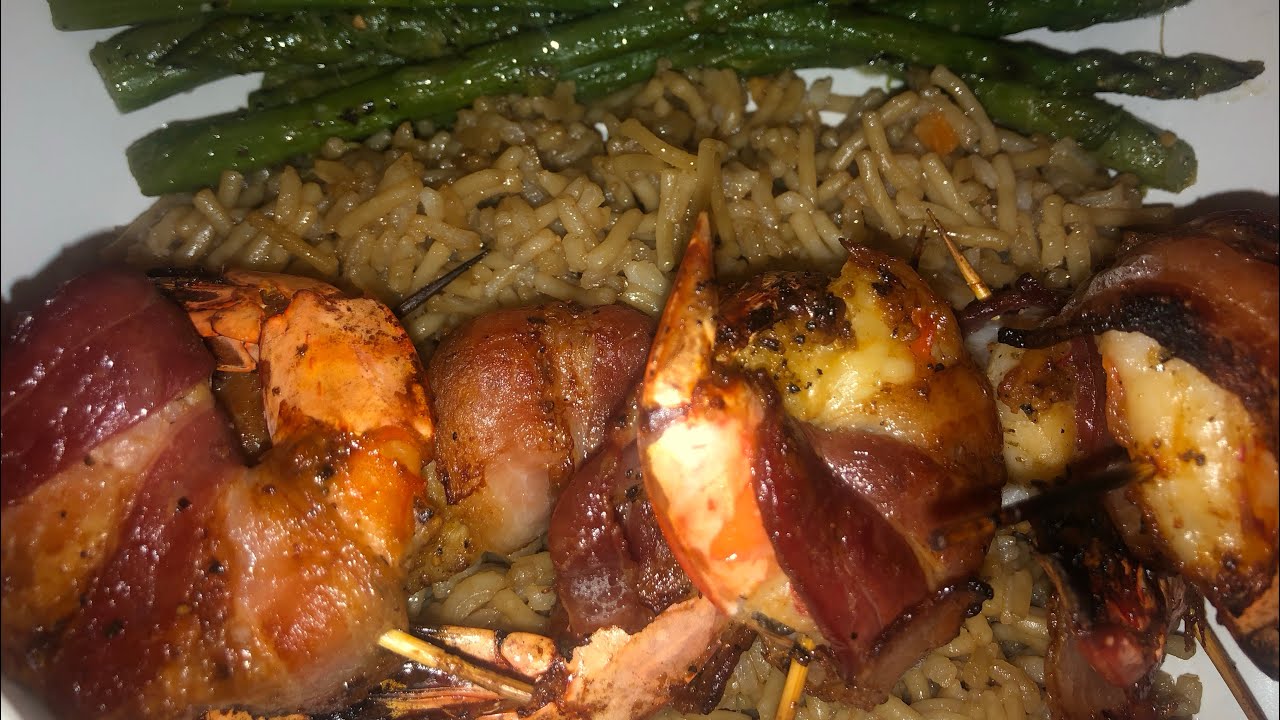 Bacon Wrapped Shrimp Sha You