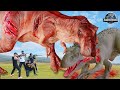 Most dramatic trex attack trex vs indominus rex jurassic park fanmade film  dinosaur mssandy